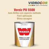Verniz PU 5500 HS Kit 0.90L Wanda Loja de tintas automotiva em São Manuel