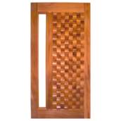 FOLHA DE PORTA COM DETALHES EM RELEVO COM VISOR