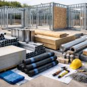 Perfis metálicos para steel frame e drywall, toda linha inclusive acessórios, fixadores, telas e massas especiais.