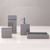 Bm, Conjunto De Bancada C/4 Peças Box – Resina/Cromo