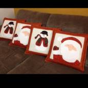 Almofadas em patchwork