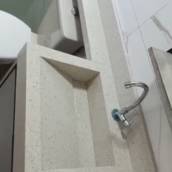 Serviço de Cuba Esculpida Quartzo Branco Estelar – Florianópolis/SC