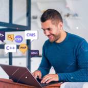 Aprenda a criar a parte visual e interativa de sites e sistemas. Você vai dominar HTML, CSS e JavaScript para transformar ideias em páginas que funcionam no computador e no celular.Curso com duração de 8 meses
 Carga horária: 69 horas