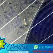 Limpeza Preventiva em painéis solares.