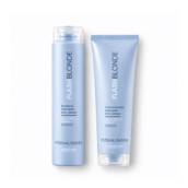Linha profissional matizadora desenvolvida especialmente para cabelos loiros, descoloridos ou com mechas. Atua na neutralização dos tons amarelados e alaranjados indesejados, enquanto auxilia na recuperação dos fios sensibilizados pelo clareamento, proporcionando hidratação, maciez, brilho e um loiro mais luminoso e uniforme.