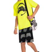 Conjunto JUVENIL com short NEON GAMER