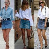 Temos Mini Saia Jeans de vários Modelos e Tamanhos *** Essas da Foto são somente ilustração ***