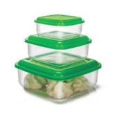 Conjunto de Pote 3 Peças Ercaplast 