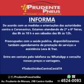 Prudente Pneus! Rodando com segurança. 