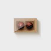 Caixa Retangular Kraft com Tampa Cristal 8x5cm para 02 Doces 10un | Cromus