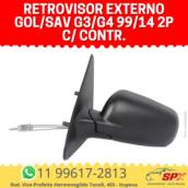 Retrovisor Externo Gol/Sav G3/G4 99/14 2P c/ contr.