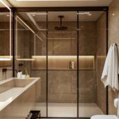 Box para banheiros de sistemas convencionais a sistemas com roldanas aparentes e até o teto