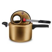  Panela de Pressão 4,5L Gold com Visor MTA