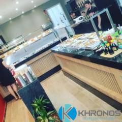 Buffet self service refrigerado duplo + buffet paneleiro - SOB MEDIDA