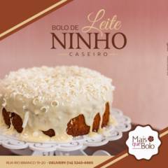Bolo de Leite Ninho Caseiro