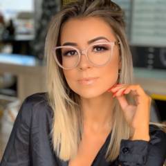 Óculos de Grau Nude Acetinado