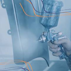 Tinta para pintura automotiva