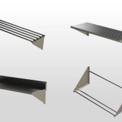 Prateleiras em inox para cozinha industrial