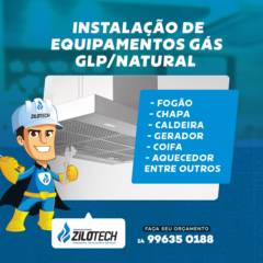 Instalação de equipamentos Gás