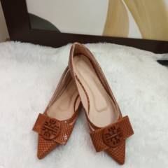 Sapatilha Marrom - bico fino 