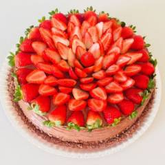 Bolo de Chocolate com Morango