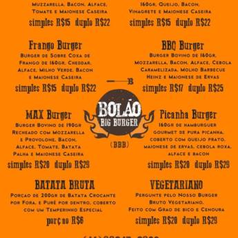 Comprar o produto de Novo Cardapio Bolão Big Burguer em Alimentos e Bebidas em Santa Cruz do Rio Pardo, SP por Solutudo