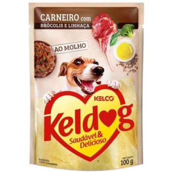 Comprar o produto de Sachê KelDog Sabor Carneiro, Brócolis e Linhaça em Artigos Pets em Divinópolis, MG por Solutudo
