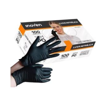 Comprar o produto de Luva Nitrílica Desc. Preta  Inoven em EPI - Equipamentos de Proteção Individual pela empresa Protektus EPI e Sinalização em Lençóis Paulista, SP por Solutudo