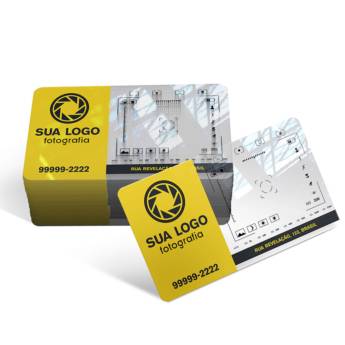 Comprar o produto de CARTÕES DE VISITA PVC 0,30MM TRANSPARENTE C/ TINTA BRANCA em Cartão de Visita em São José do Rio Preto, SP por Solutudo