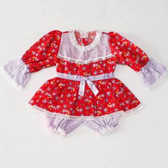 Comprar o produto de 3197 - Vestido junino tamanho 1  em Fantasia Bebê Feminina em Tietê, SP por Solutudo