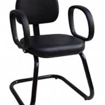 Comprar o produto de Cadeira Secretária base fixa c/ apoio de braços em Fixa em Foz do Iguaçu, PR por Solutudo