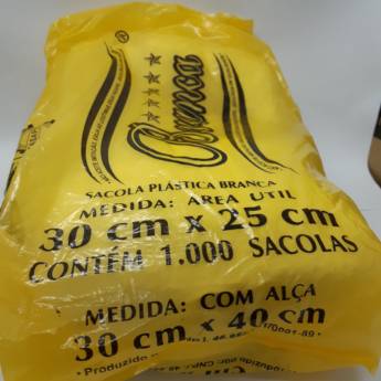 Comprar o produto de sacola plastica 30x40 estrela c/1000 em Panificadoras em Botucatu, SP por Solutudo