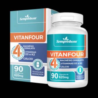 Comprar o produto de VITANFOUR - 620MG - 90 CÁPSULAS em Vitaminas e Minerais em Aracaju, SE por Solutudo