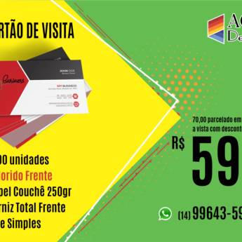 Comprar o produto de Cartão de Visita em Indústria Gráfica e Impressão em Botucatu, SP por Solutudo