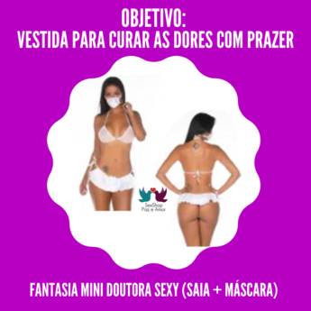 Comprar o produto de Fantasia Mini Doutora Sexy  - 15ª. Categoria: Saia da Rotina - Farmácia Erótica em Sex Shop em Belo Horizonte, MG por Solutudo