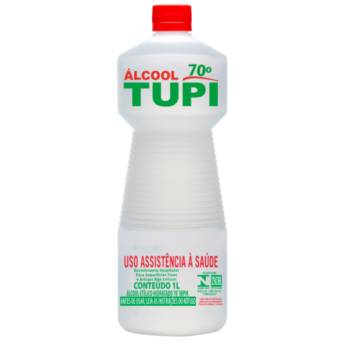 Comprar o produto de Álcool líquido 70° Tupi 1 Litro. em Higiene Pessoal pela empresa EmbalaFoz em Foz do Iguaçu, PR por Solutudo
