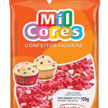 Comprar o produto de CONFEITO FIGURA CORAÇÃO MIL CORES em Confeitaria em Jundiaí, SP por Solutudo