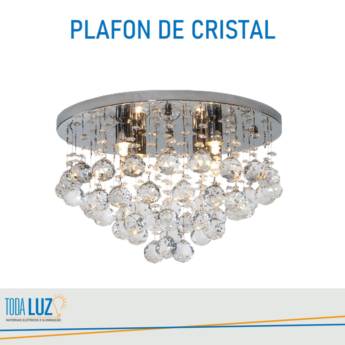 Comprar o produto de Plafon de Cristal em Iluminação pela empresa Toda Luz Materiais Elétricos e Iluminação em Atibaia, SP por Solutudo