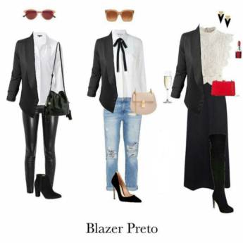 Comprar o produto de Blazer Preto (Tenho na Loja um de Linho no Tamanho: 36/38 e outro de Bengaline no Tamanho: 50). em Roupas e Acessórios em Bauru, SP por Solutudo