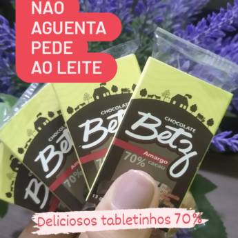 Comprar o produto de Barrinha de Chocolate Amargo 70% Cacau Betz em Produtos Naturais em Americana, SP por Solutudo