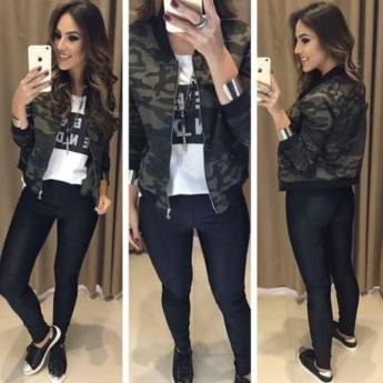 Comprar o produto de Calça de Bengaline c/ Elastano e Zíper no Tornozelo. (Semelhante Disponível no Tamanho: 46) em Calças em Bauru, SP por Solutudo