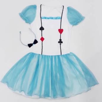 Comprar o produto de 2850 - Garota das cartas juvenil (tamanho 16) em Fantasia Juvenil Feminina em Tietê, SP por Solutudo