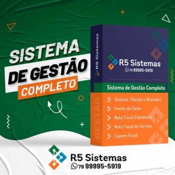 Comprar o produto de Sistema de Gestão é na R5 Sistemas! em Automação Comercial - Sistemas em Aracaju, SE por Solutudo