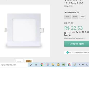 Comprar o produto de Led Painel de Luz 18w  em Materiais para Construção em Boituva, SP por Solutudo