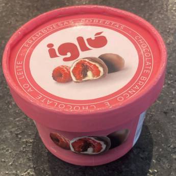 Comprar o produto de Sorvete Iglu - Framboesas Cobertas com Chocolate  em Sorvetes pela empresa Empório Primare Bebidas e Eventos - Loja 02 em Mineiros, GO por Solutudo