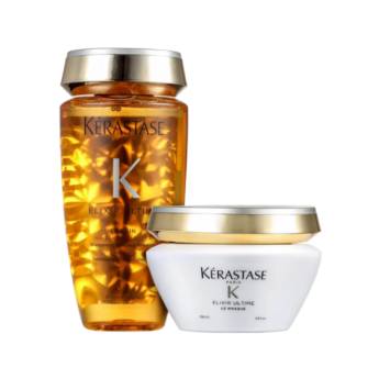 Comprar o produto de Kit Kérastase Elixir Ultime Masque (2 Produtos) em Kérastase PARIS em Jundiaí, SP por Solutudo