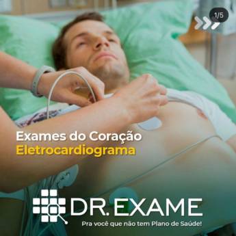 Comprar o produto de Exames do Coração Eletrocardiograma  em Exames  em Vitória da Conquista, BA por Solutudo