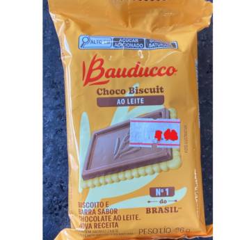 Comprar o produto de Biscoito Choco Biscuit Chocolate ao Leite da Bauducco em Biscoito em Mineiros, GO por Solutudo