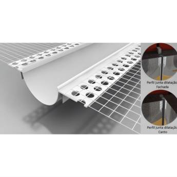 Comprar o produto de PERFIL JUNTA DE DILATAÇÃO GRX VERT 2,50m - PLACO	 em Materiais para Construção em Sorocaba, SP por Solutudo