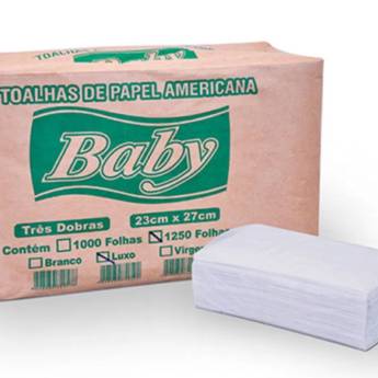 Comprar o produto de Toalha De Papel Interfolha Branco Fardo em Descartáveis em Atibaia, SP por Solutudo